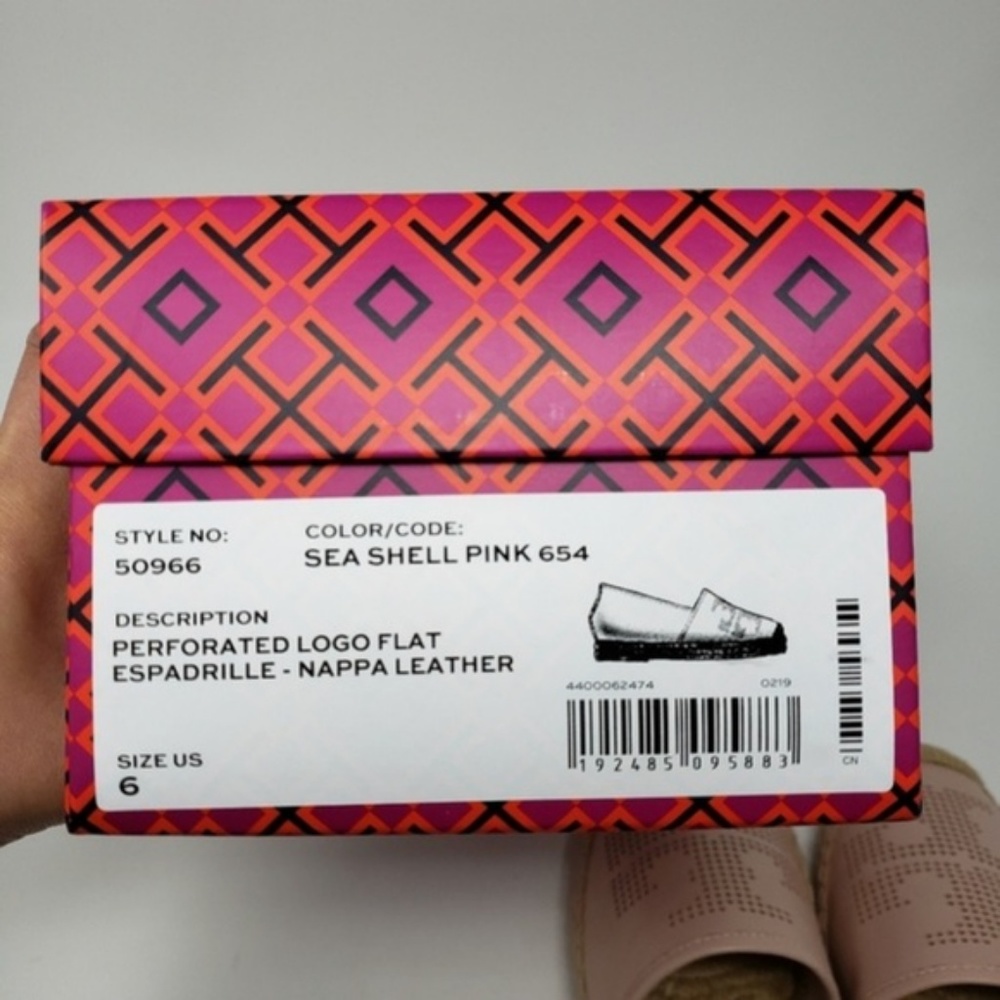 Brand New Tory Burch Leather Espadrille Shoes - Picture 6 of 6